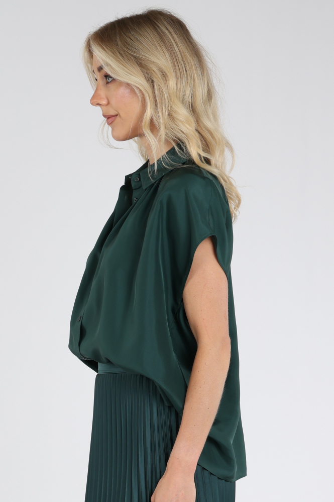 MaxMara crine mm10104 Blouse korte mouw Groen