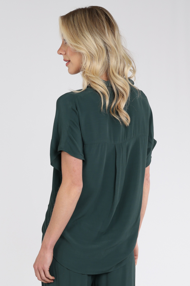 By-Bar 26412045 Barley Blouse korte mouw Groen