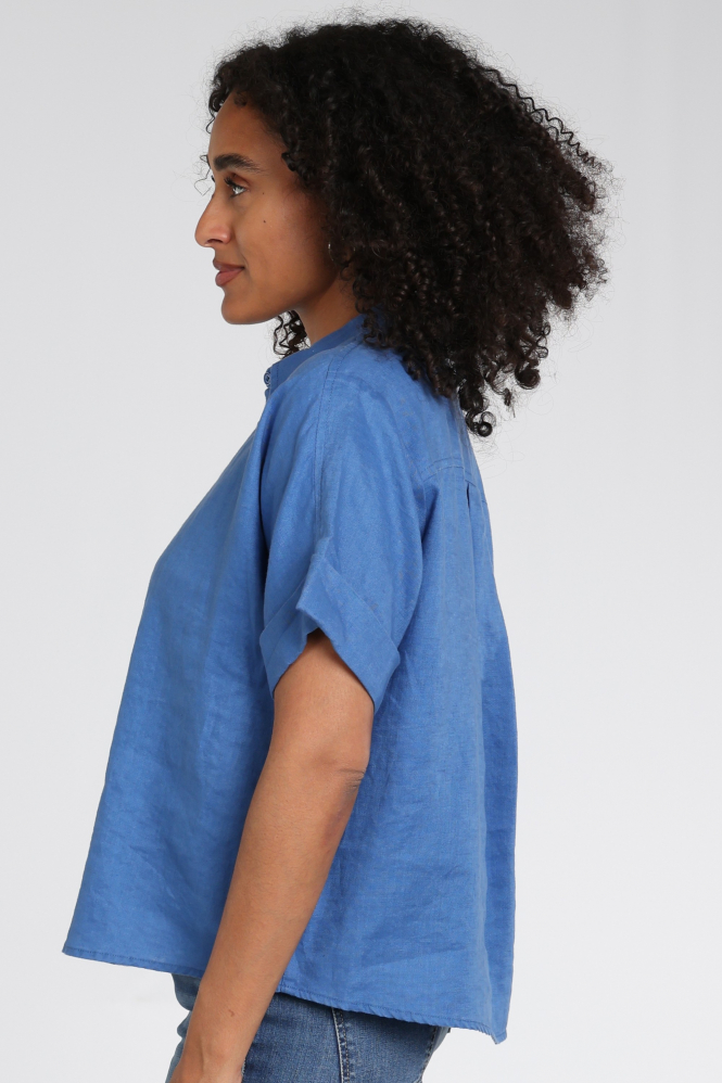 Emotions 126124 Blouse korte mouw Blauw
