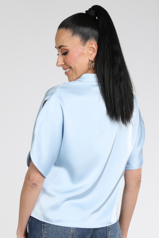 Neo Noir Anelle heavy sateen Blauw