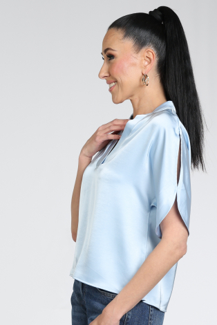 Neo Noir Anelle heavy sateen Blauw
