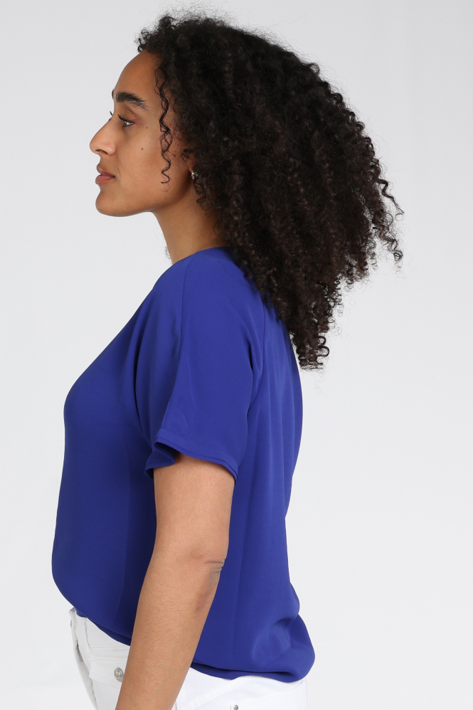 Marc Cain AA 51.02 W90 Blouse korte mouw Blauw