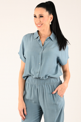 By-Bar Karly viscose Blauw