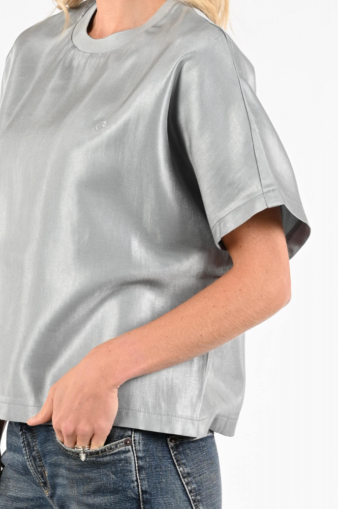 Aimée the label dreamy Blouse korte mouw Blauw