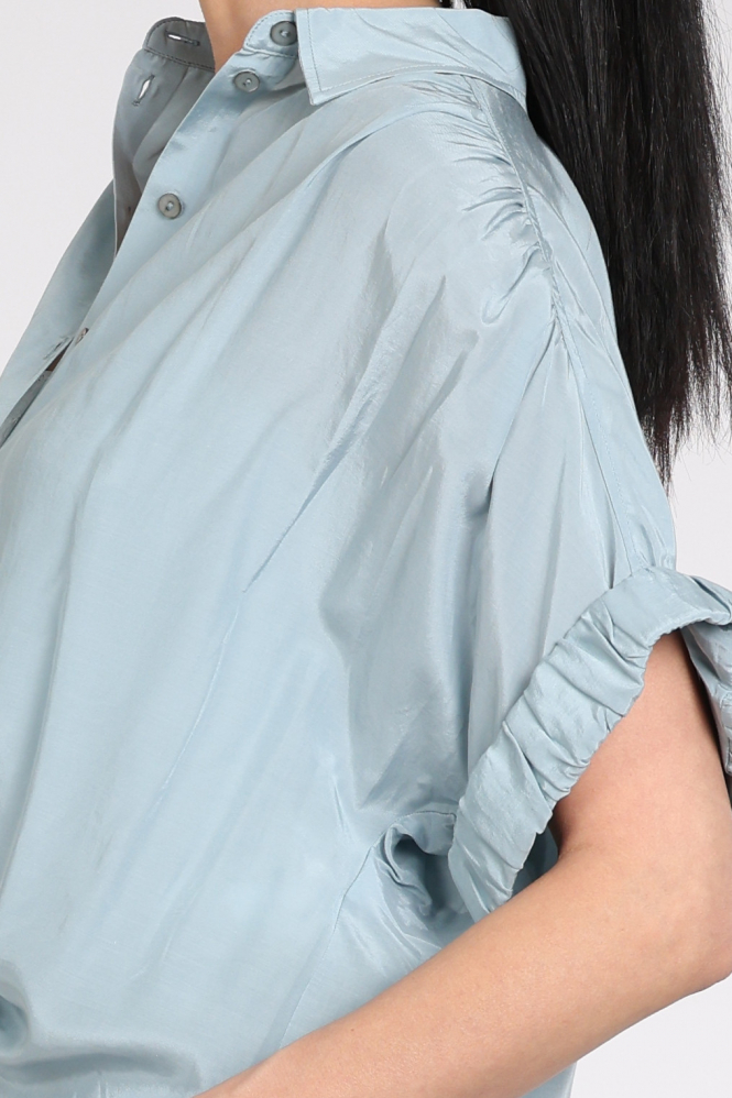 Summum 2s3484-12370 Blouse korte mouw Blauw