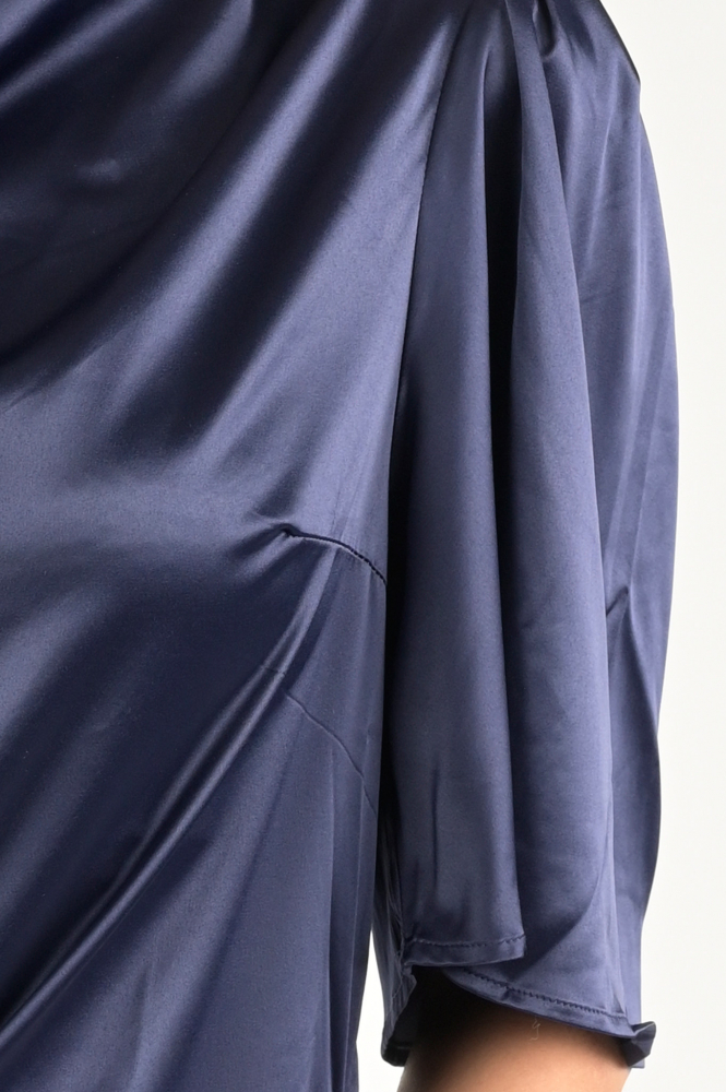 Co'couture cameron waterfall Blouse korte mouw Blauw
