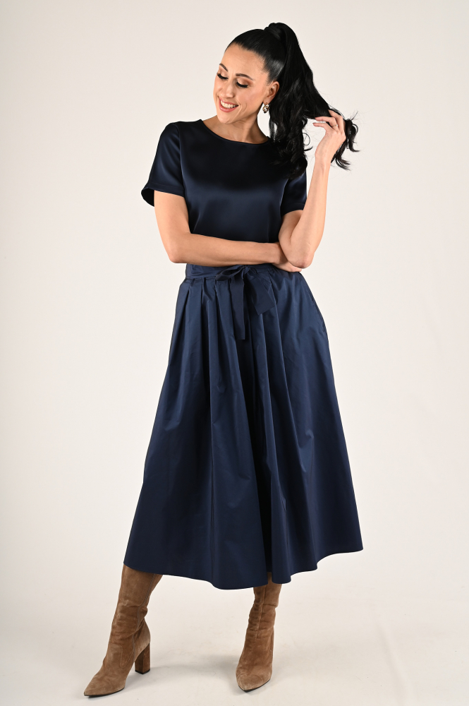 MaxMara gilbert Blouse korte mouw Blauw