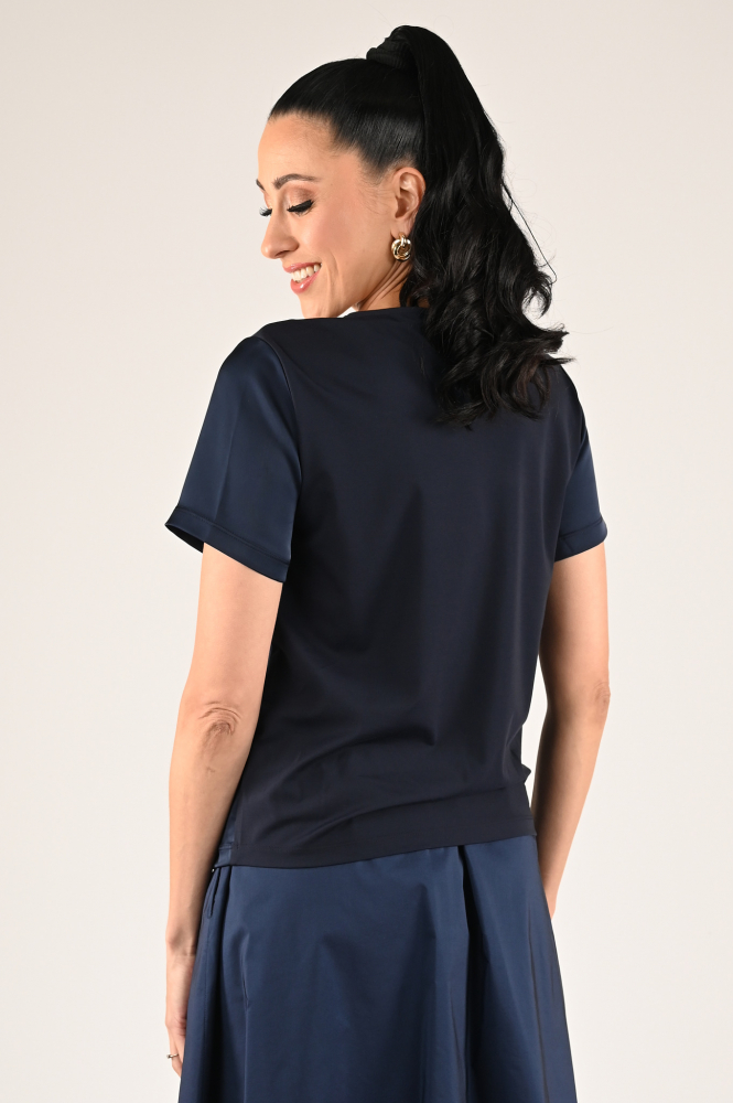 MaxMara gilbert Blouse korte mouw Blauw