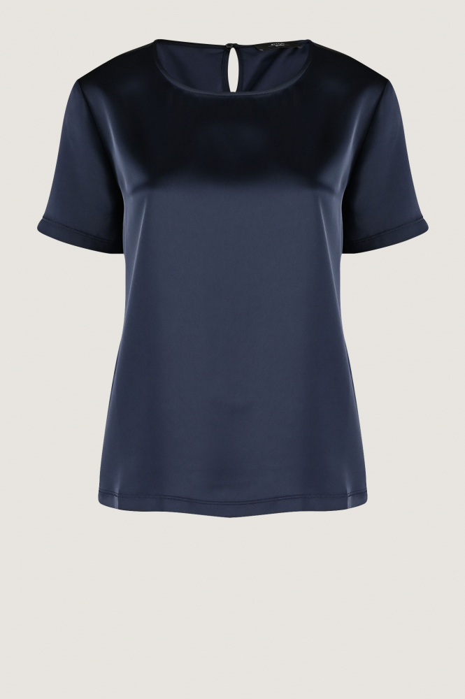 MaxMara gilbert Blouse korte mouw Blauw