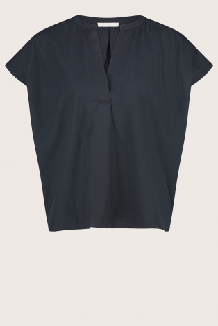 By-Bar Amie poplin Blauw