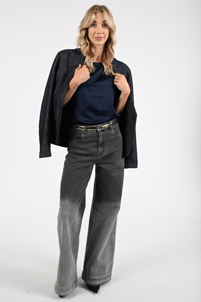 Knit-Ted Nori Blouse korte mouw Blauw