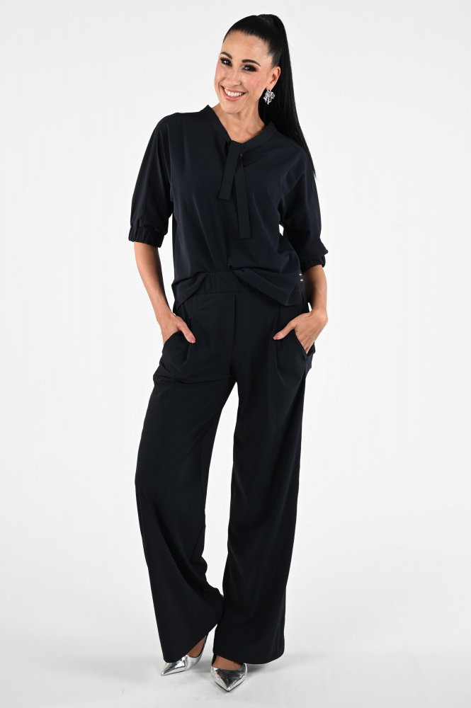 Marc Cain ZS 48.06 J40 Blouse korte mouw Blauw
