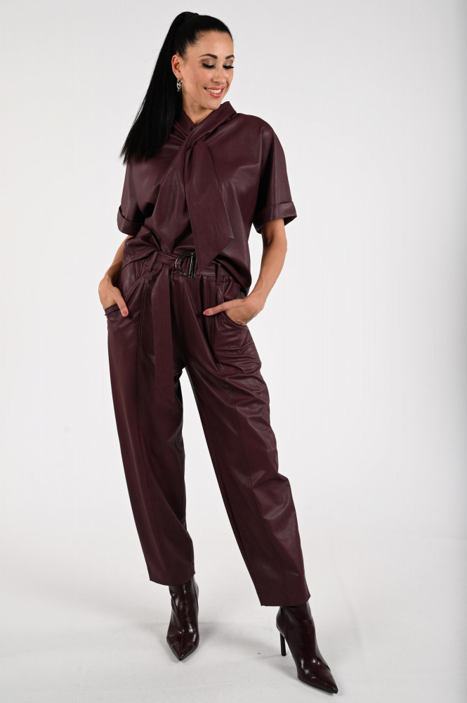 Caroline Biss 4664 Blouse korte mouw Paars
