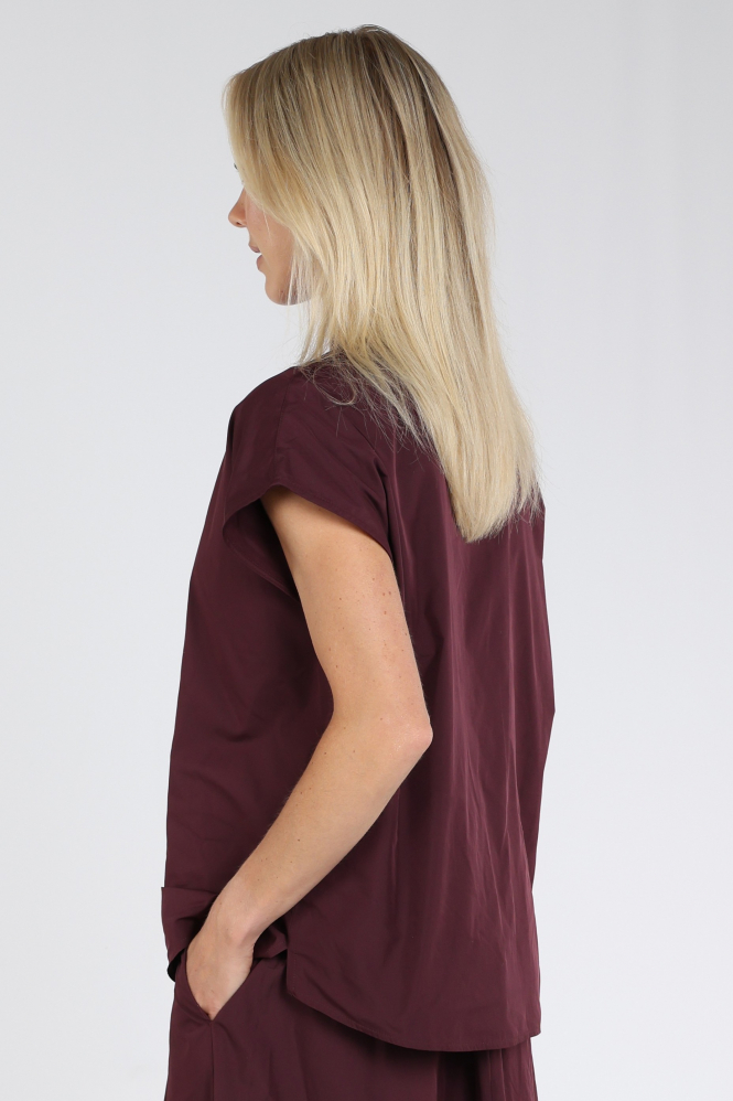 Summum 2s3526-12259 Blouse korte mouw Rood