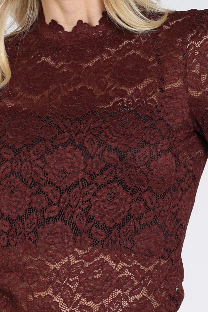 Yaya 01-709432-610 Blouse korte mouw Rood