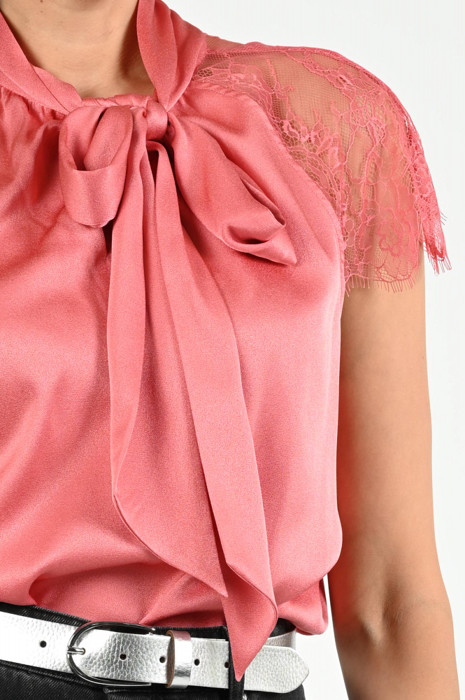 Marc Cain ZG 61.03 W12 Blouse korte mouw Roze