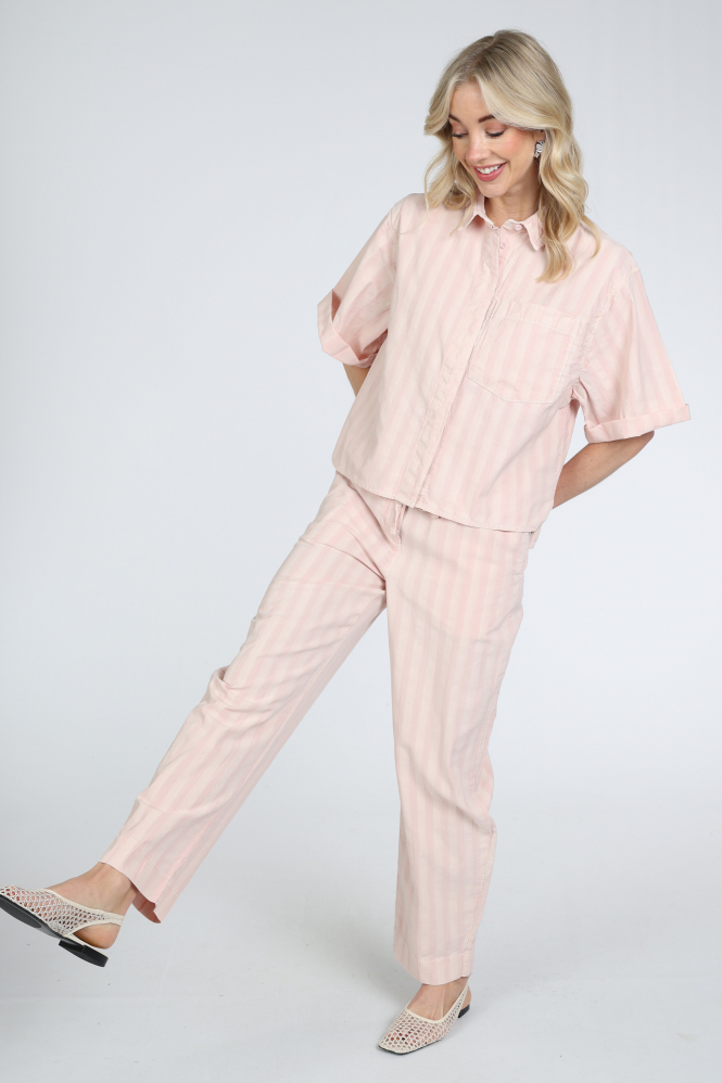 By-Bar 26112009  Blouse korte mouw Roze