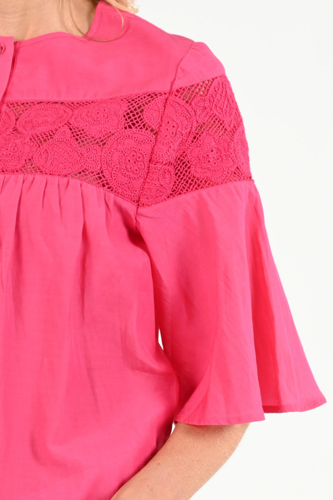 Fabienne Chapot CLTTOP30SS267338 Blouse korte mouw Roze