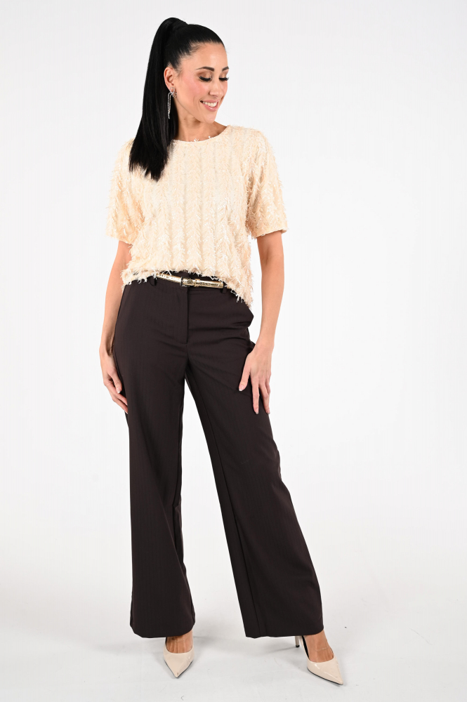 Nukus NKF01012 Blouse korte mouw Roze