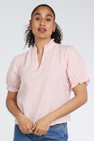 Neo Noir Odesa linen blouse Roze