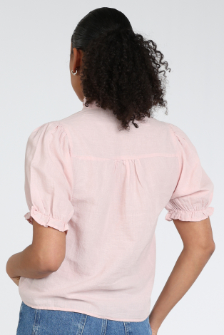 Neo Noir Odesa linen blouse Roze