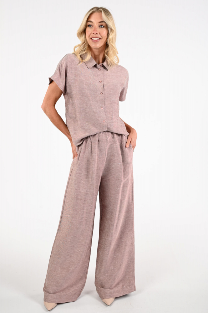 By-Bar barley gloss blous Blouse korte mouw Roze