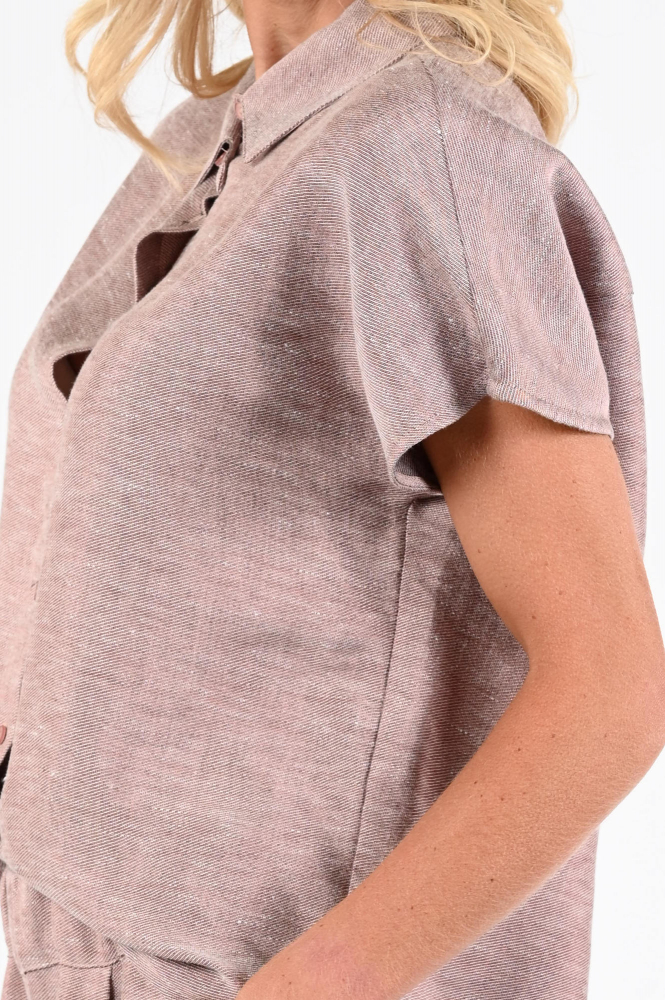 By-Bar 26112048 Blouse korte mouw Roze