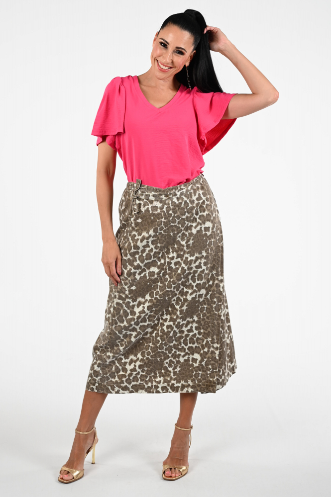 Geisha 53352-21 Blouse korte mouw Roze