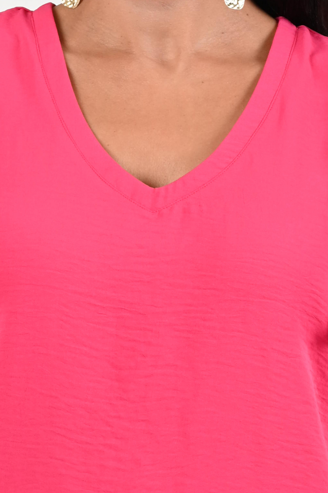 Geisha 53352-21 Blouse korte mouw Roze
