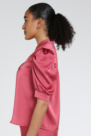 Neo Noir Roella Heavy Sateen blouse Rood