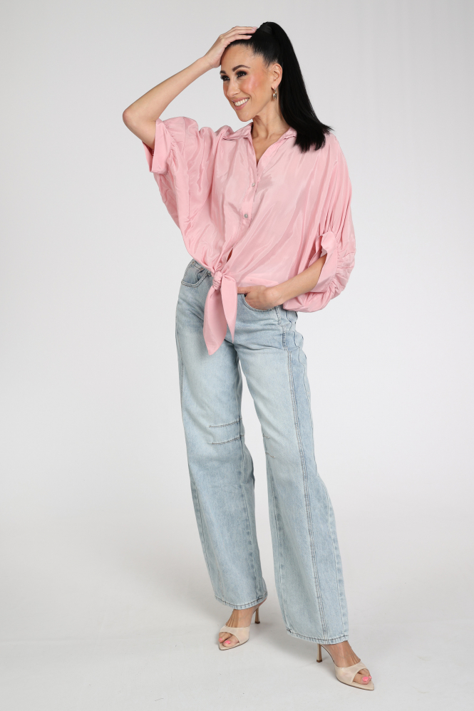 Summum 2s3493-12370 Blouse korte mouw Roze