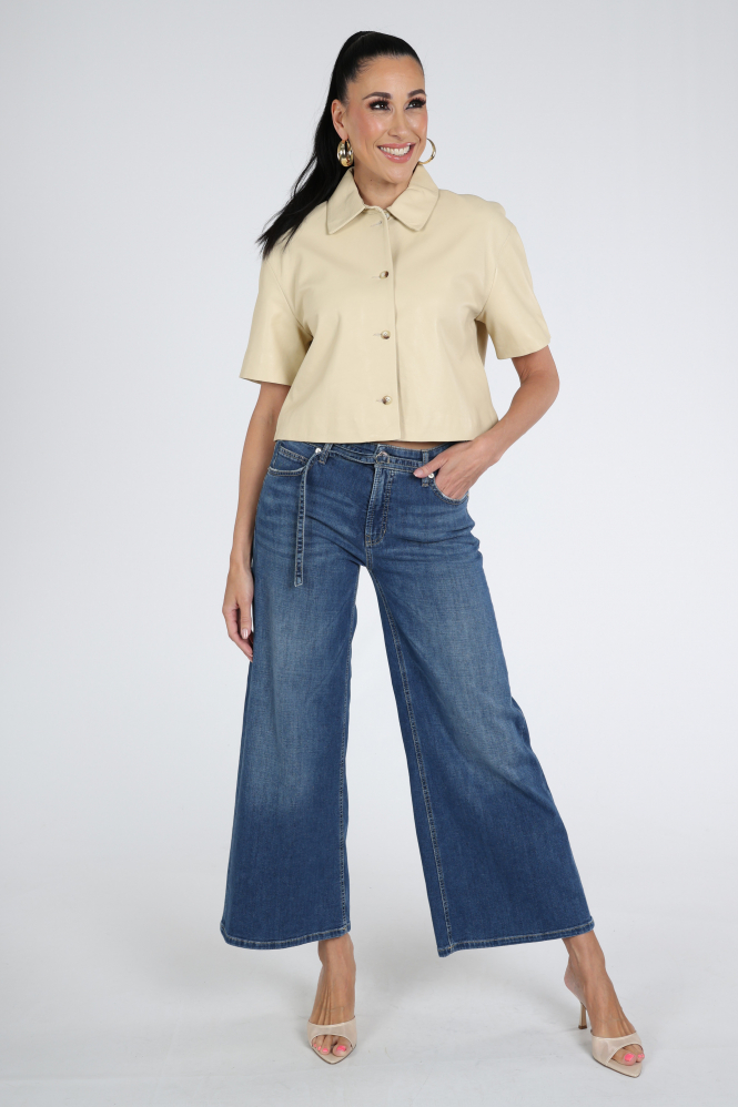 STUDIO AR by ARMA Eveline Blouse korte mouw Geel