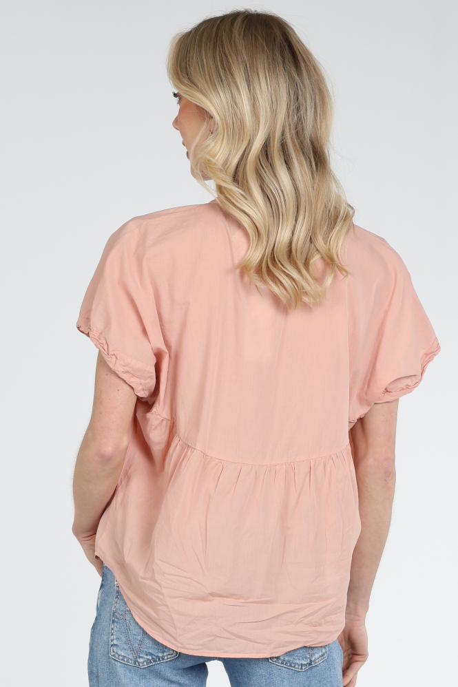 Knit-Ted 261p157 lotus Blouse korte mouw Roze