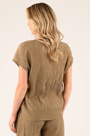 By-Bar amie lurex blouse Geel