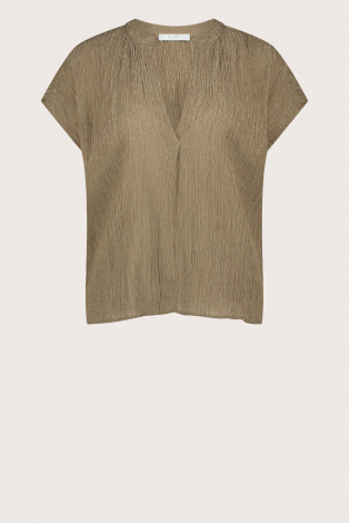 By-Bar amie lurex blouse Geel