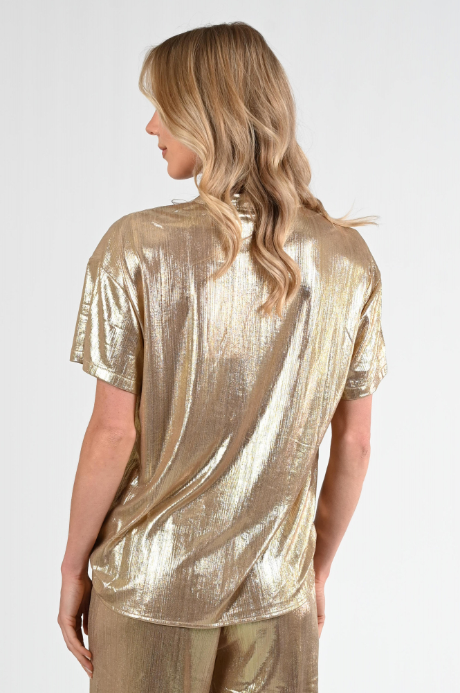 Nukus NKS01029 Blouse korte mouw Geel