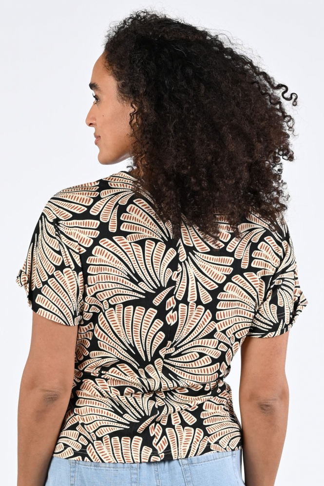 Geisha 62331-20 Blouse korte mouw Zwart