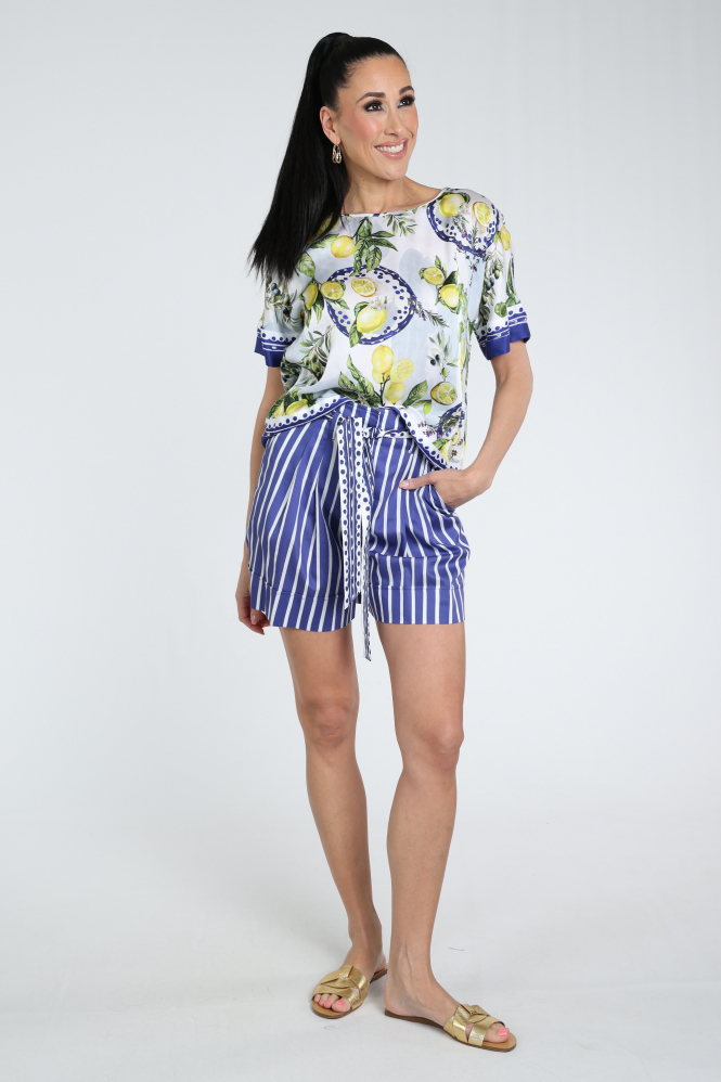 Marc Cain AA 51.12 W03 Blouse korte mouw Wit