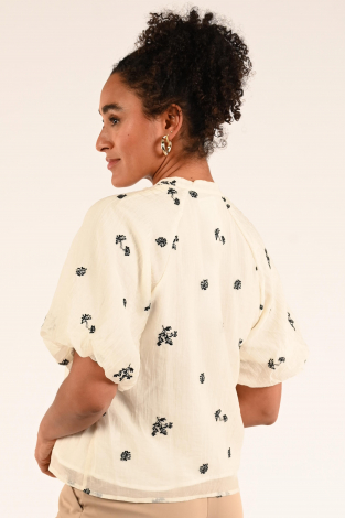 Co'couture Colleen v shirt Wit