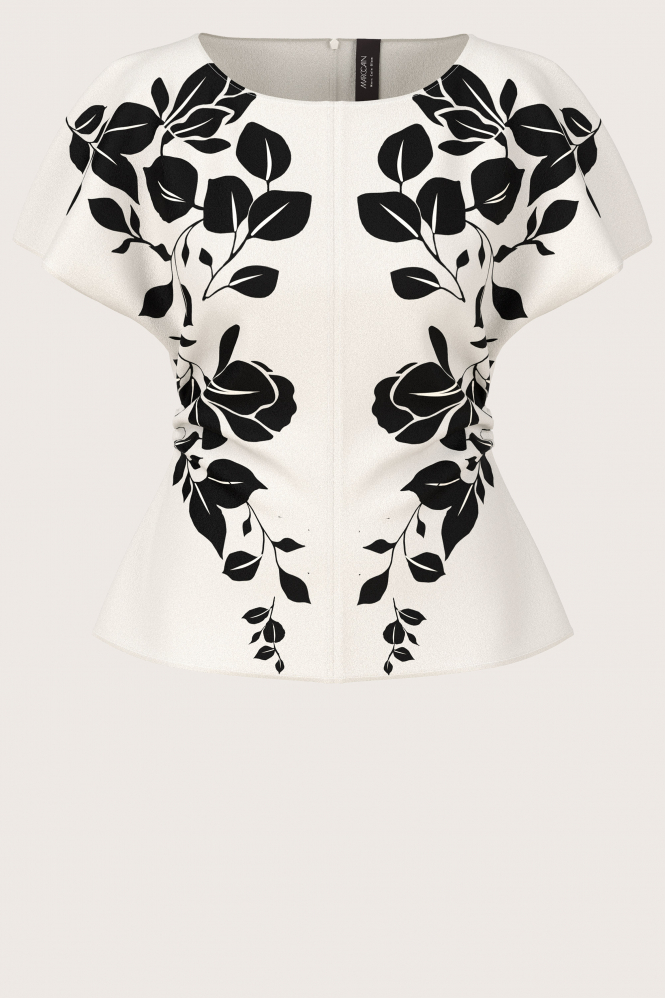 Marc Cain ZG 51.05 W11 Blouse korte mouw Wit