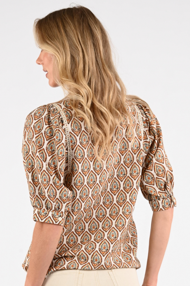 Geisha 63196-20 Blouse korte mouw Wit