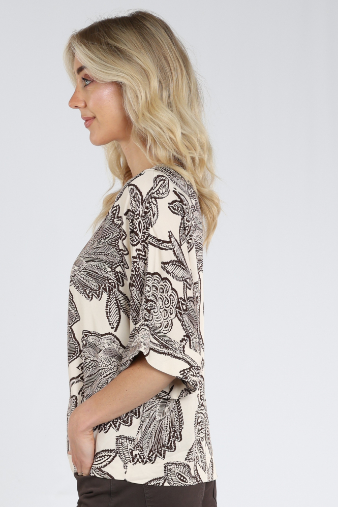 Studio Anneloes 13962 Blouse korte mouw Bruin