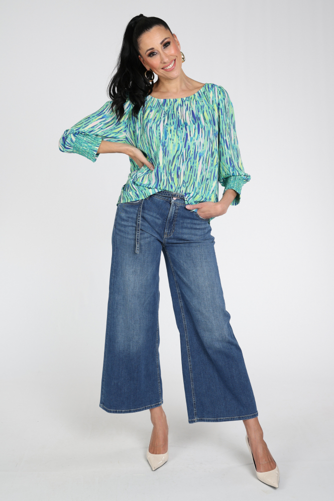 Marc Cain AC 51.17 W17 Blouse korte mouw Groen