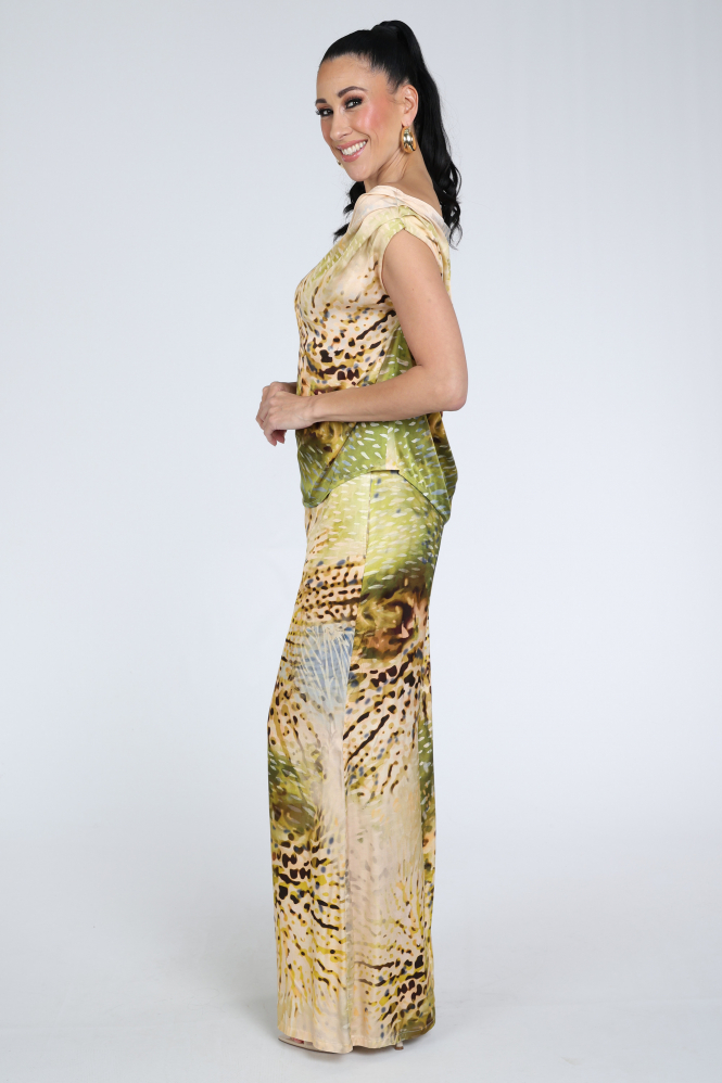 Caroline Biss 1669 Blouse korte mouw Groen