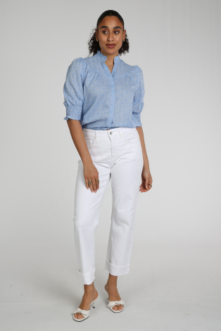 Neo Noir Diana Dobby S blouse Blauw