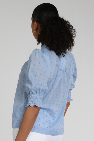Neo Noir Diana Dobby S blouse Blauw