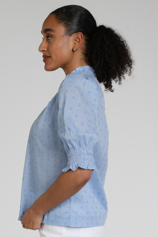 Neo Noir Diana Dobby S blouse Blauw