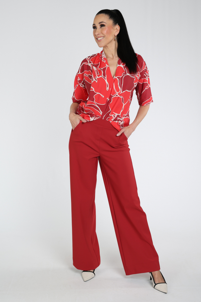 Studio Anneloes 13663 Eve Blouse korte mouw Rood
