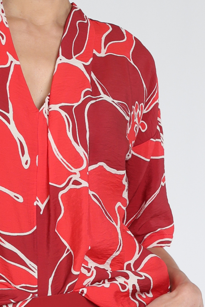 Studio Anneloes 13663 Eve Blouse korte mouw Rood