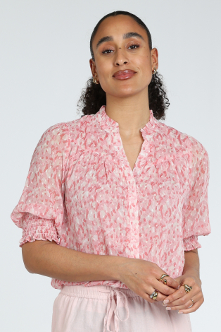 Neo Noir Diana Blurred blouse Roze